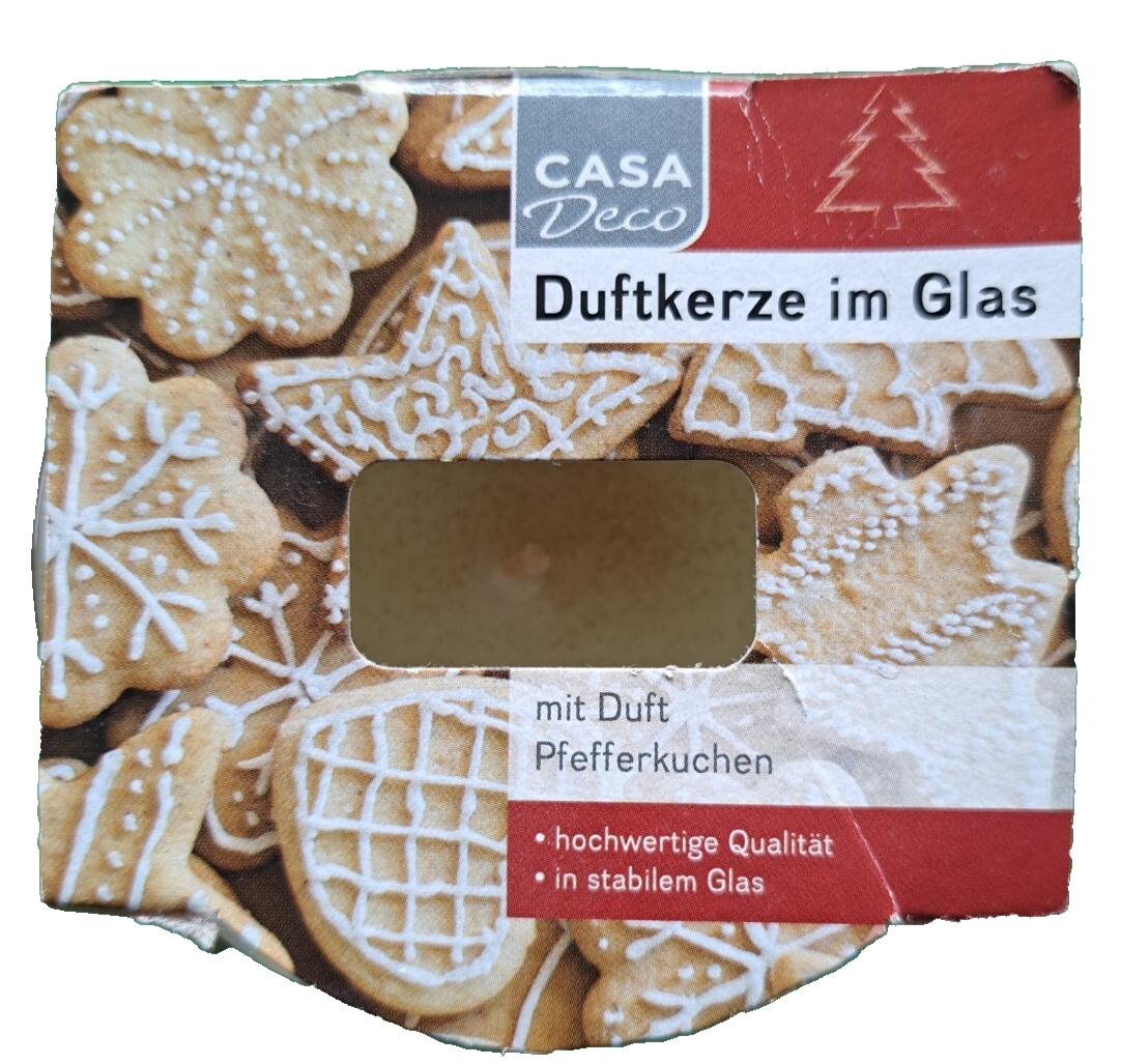 Casa Deco Duftkerze im Glas, Pfefferkuchen